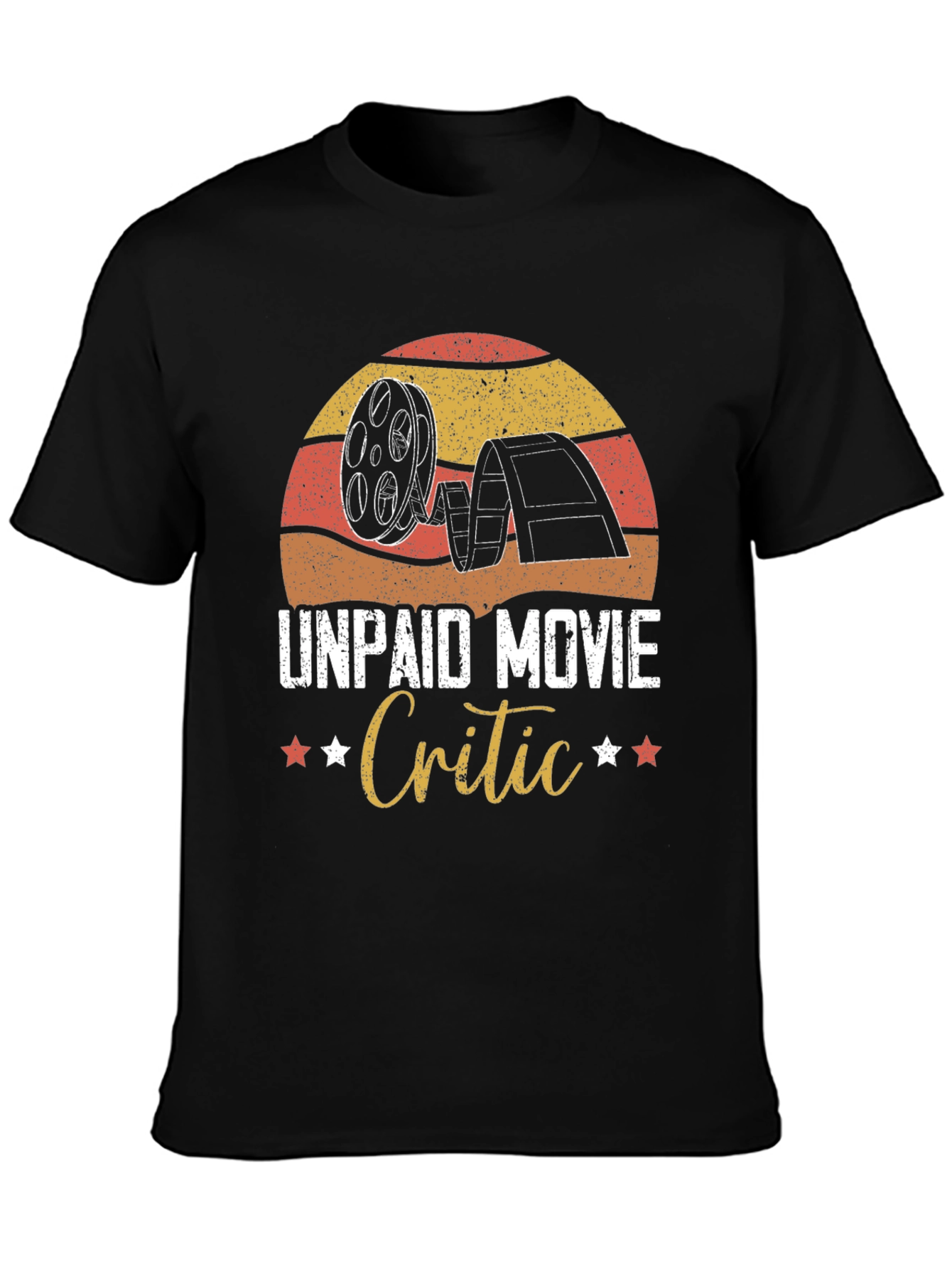 Unpaid Movie Critic Graphic Tee - Film Lover Gift