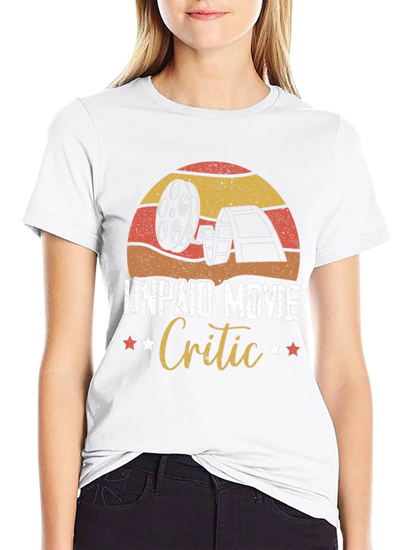 Unpaid Movie Critic Graphic Tee - Film Lover Gift