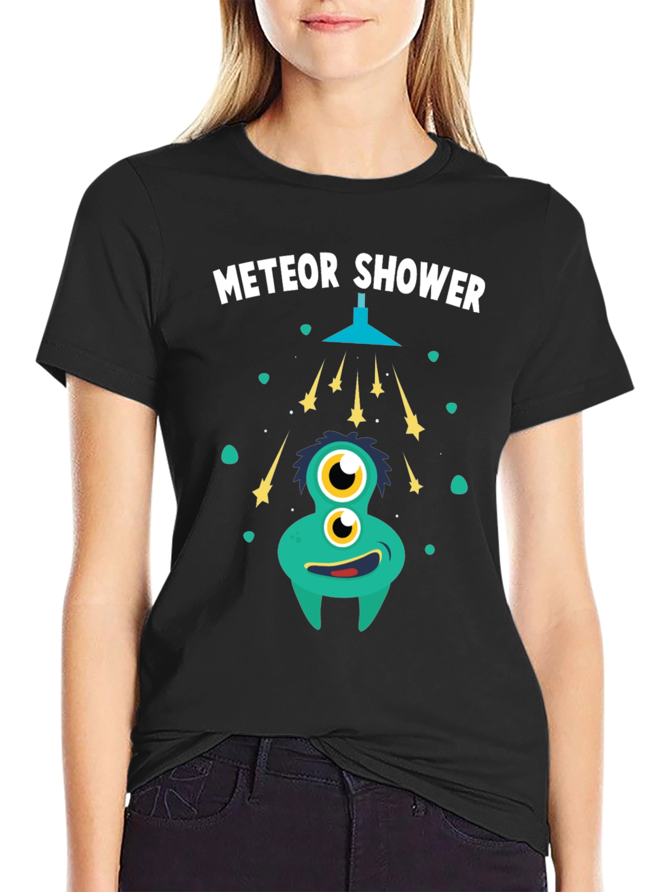Meteor Shower T-Shirt - Funky Alien Graphic Tee