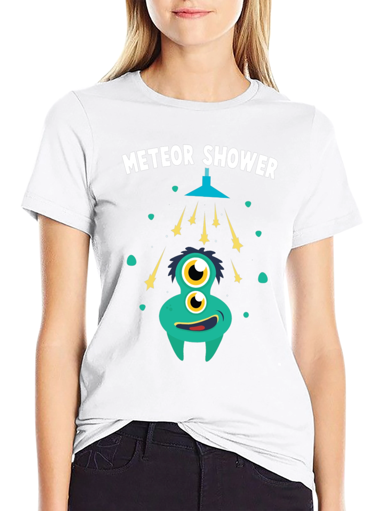 Meteor Shower T-Shirt - Funky Alien Graphic Tee