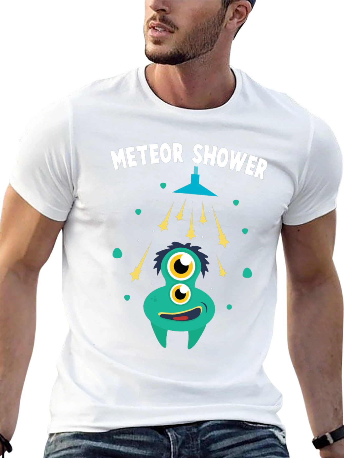 Meteor Shower T-Shirt - Funky Alien Graphic Tee