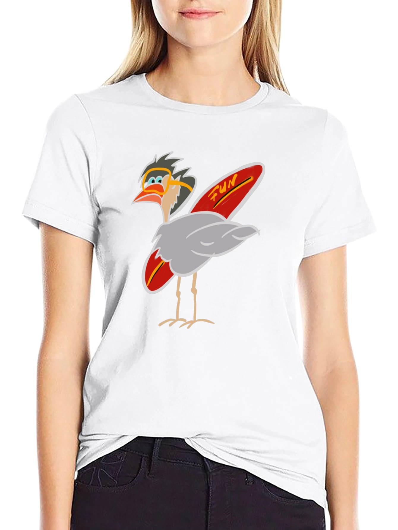 Funky Bird Surf T-Shirt