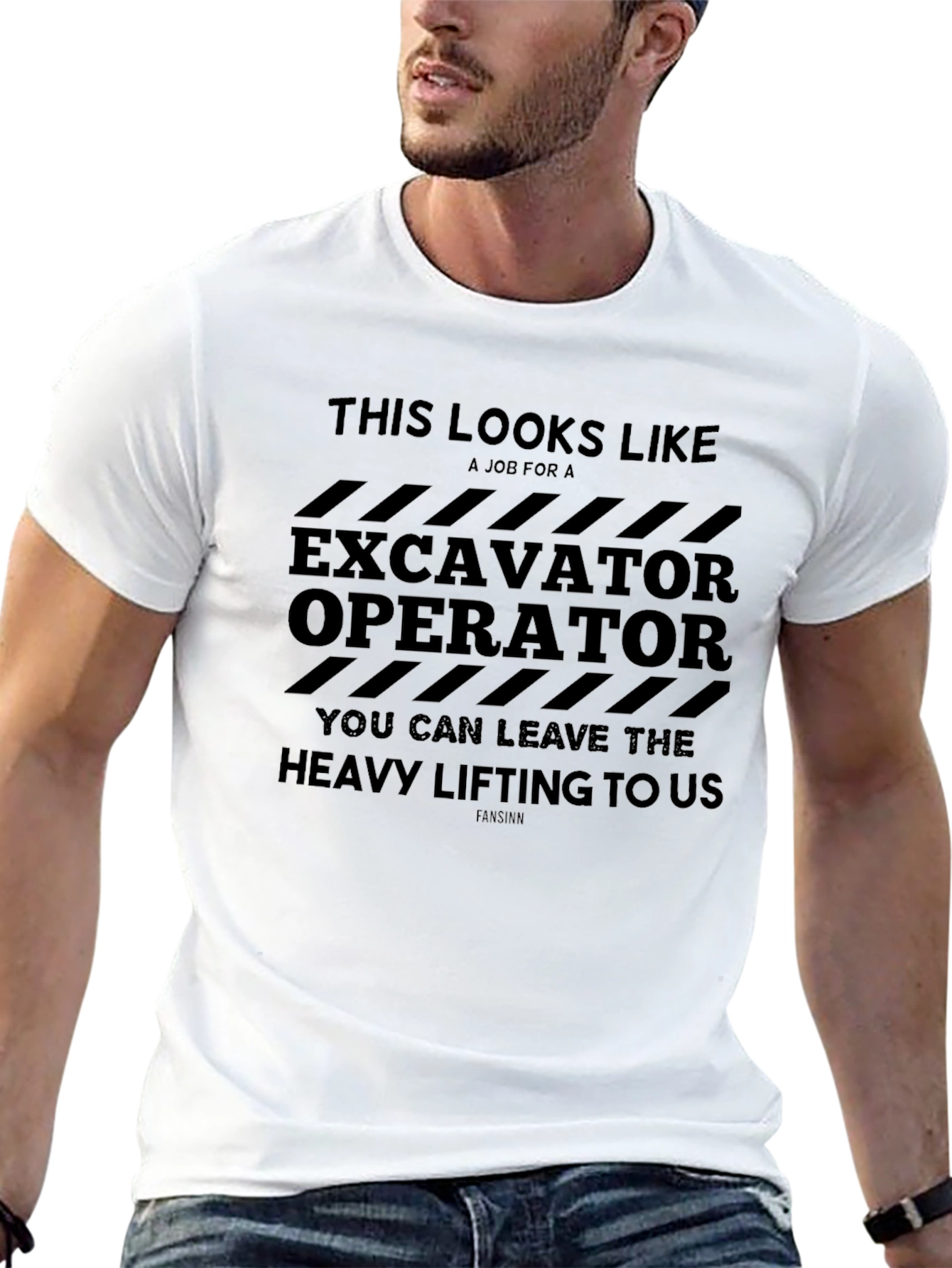 Excavator Operator T-Shirt Funny Heavy Lifting Tee
