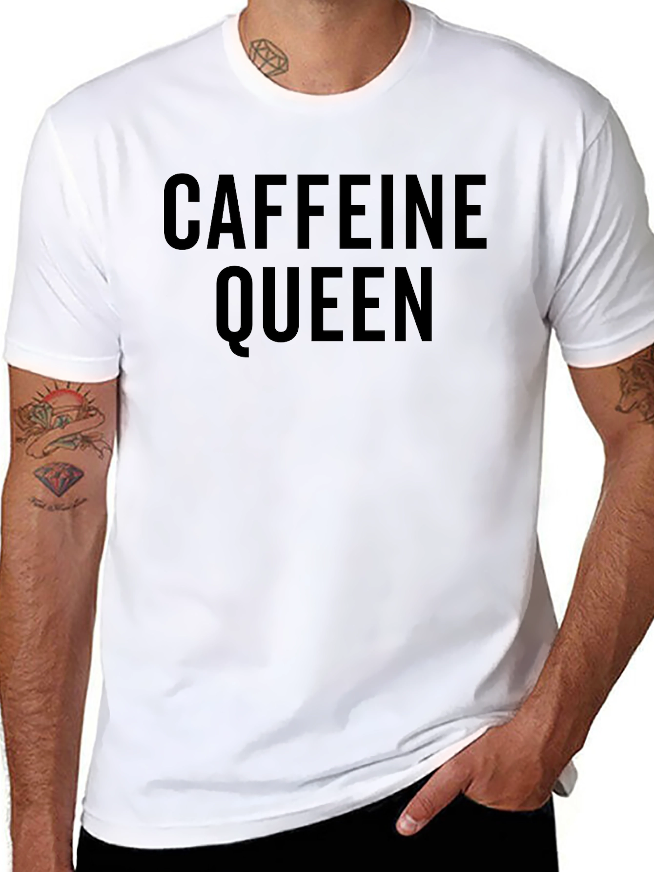 Caffeine Queen T-Shirt - Bold Statement Tee