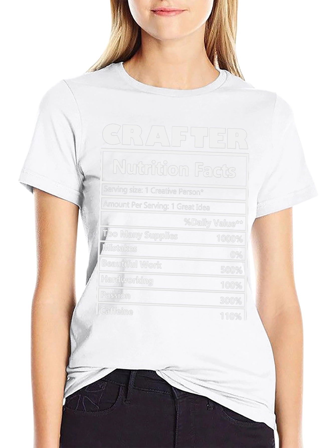 Crafter Nutrition Facts T-Shirt
