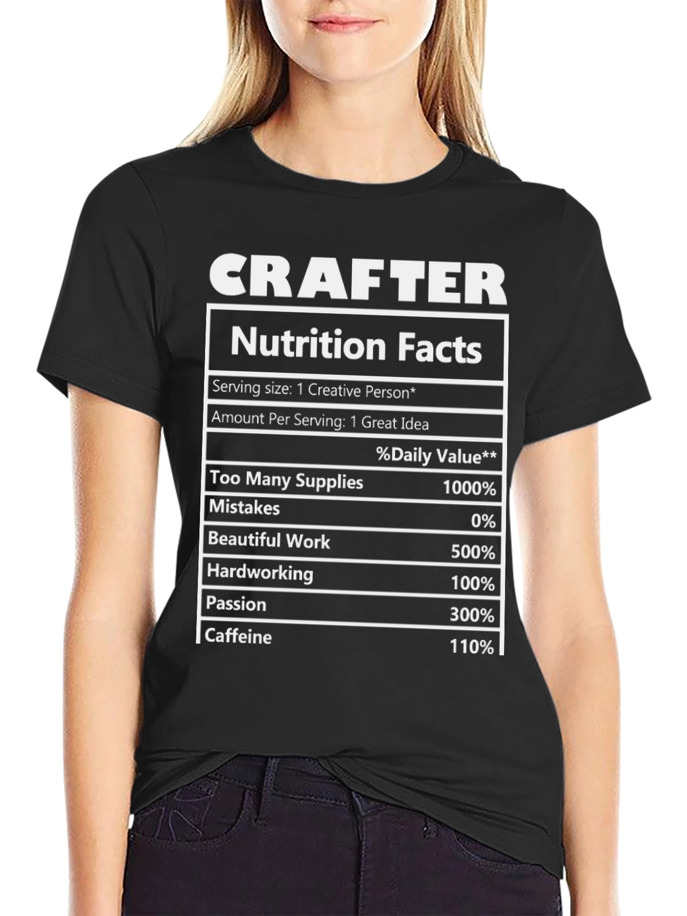 Crafter Nutrition Facts T-Shirt