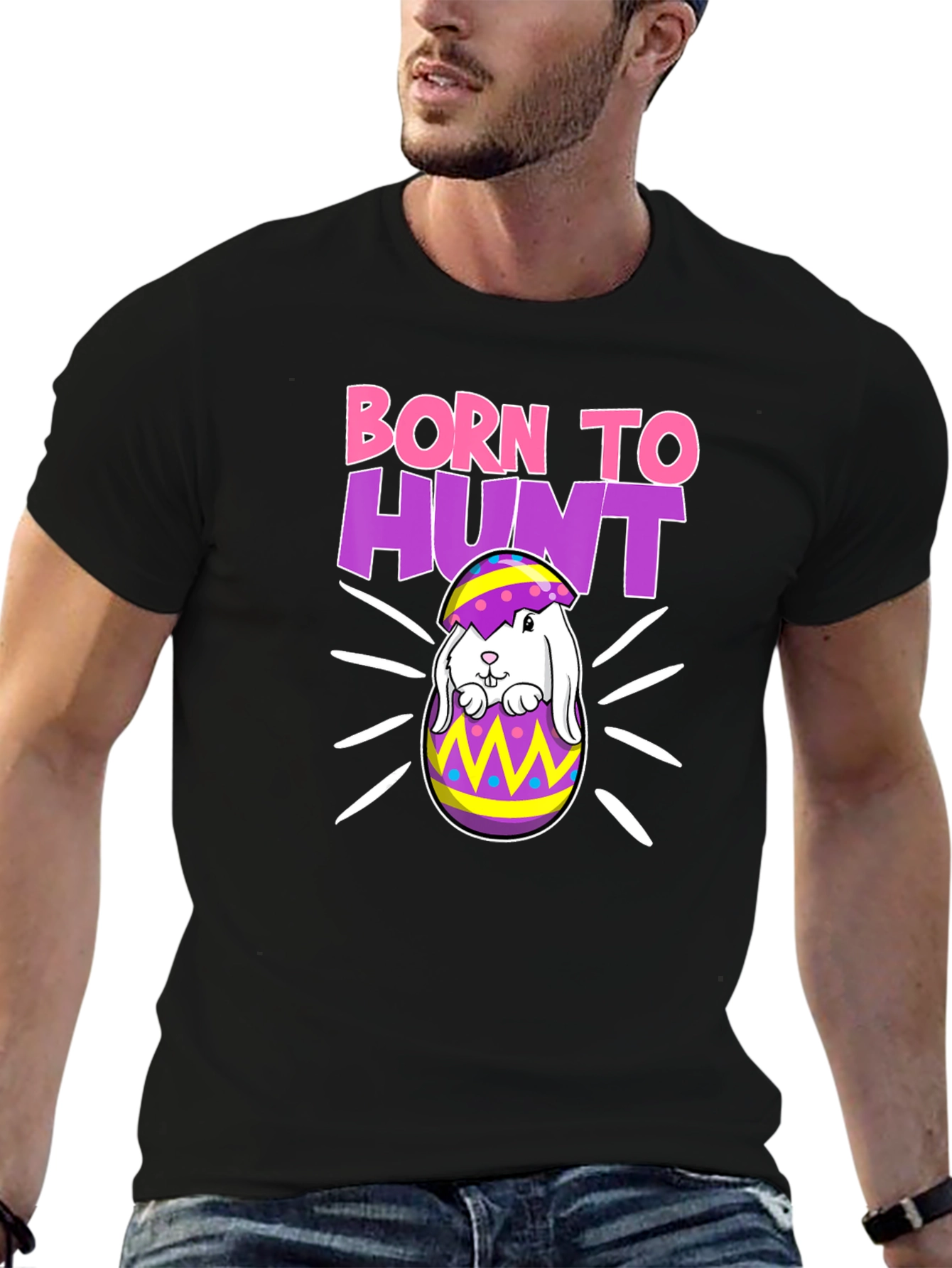 Born to Hunt Easter Bunny T-Shirt