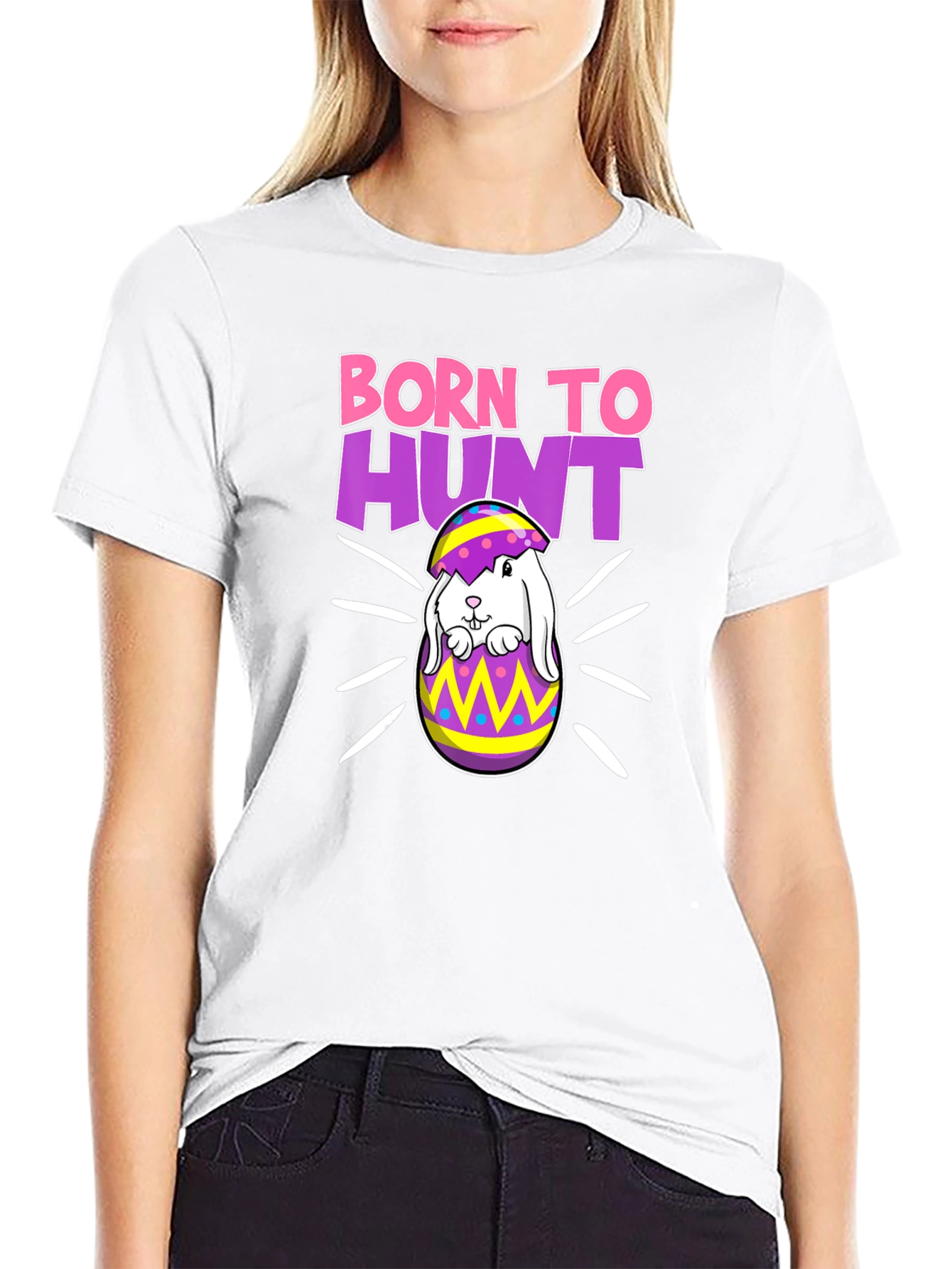 Born to Hunt Easter Bunny T-Shirt