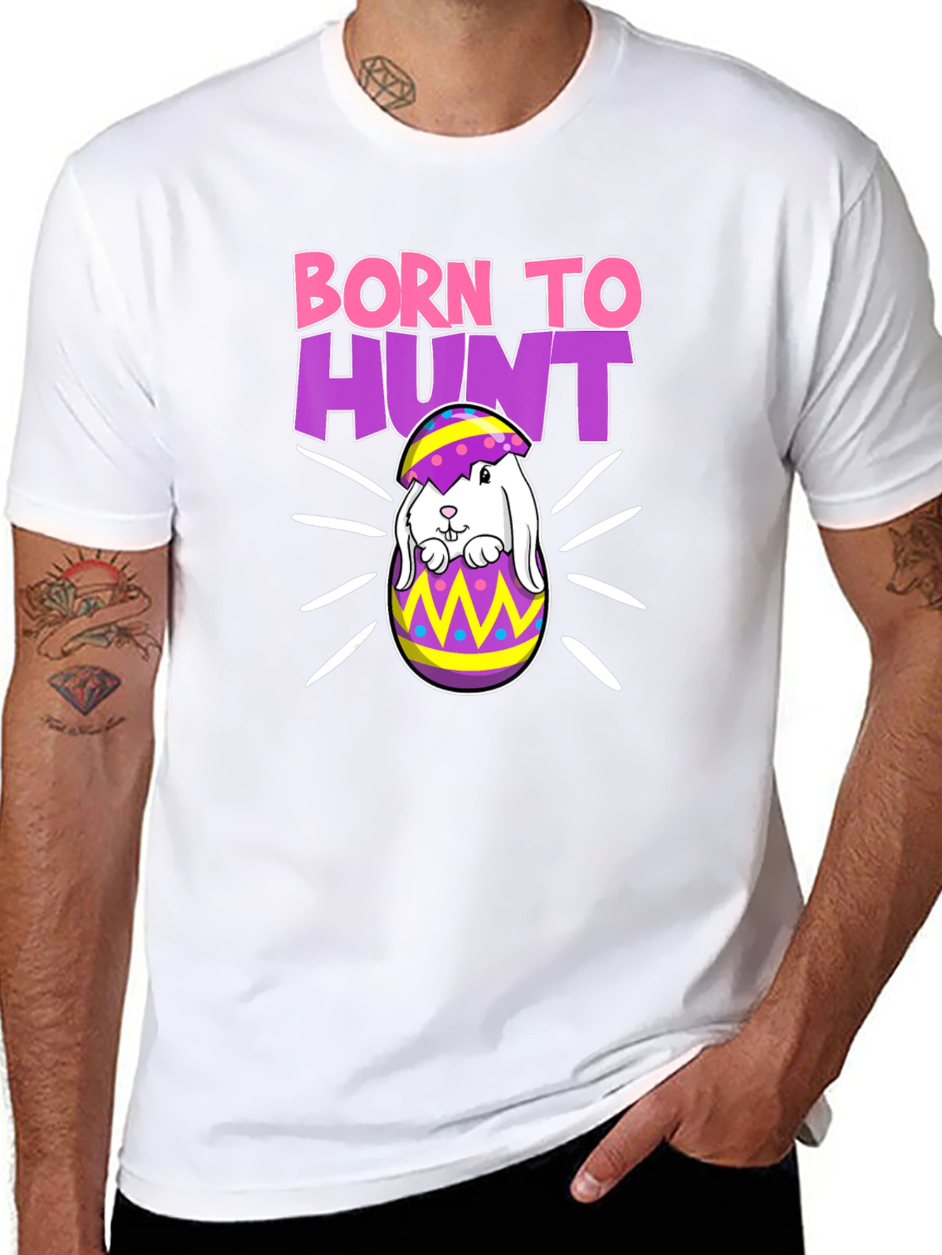Born to Hunt Easter Bunny T-Shirt