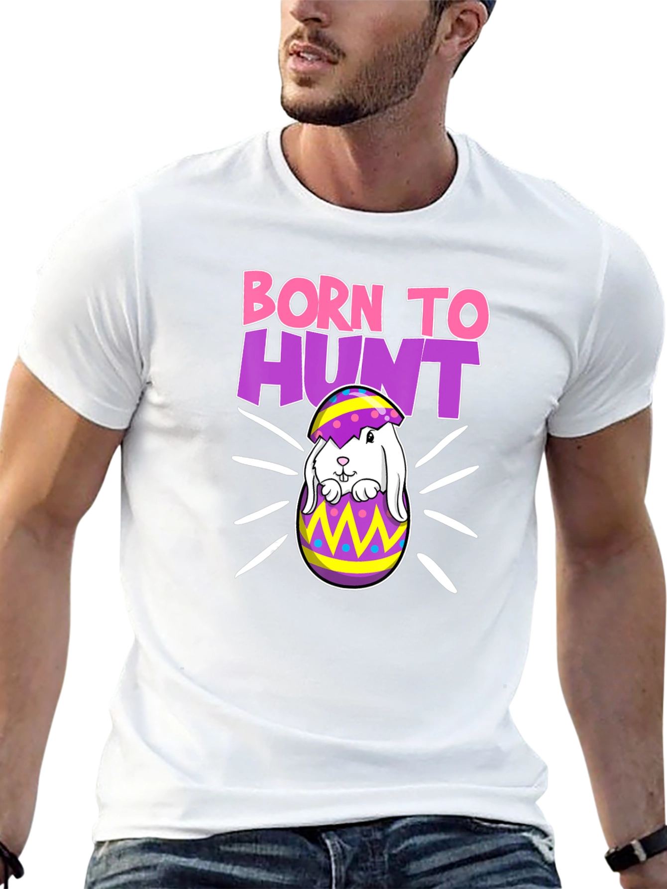 Born to Hunt Easter Bunny T-Shirt