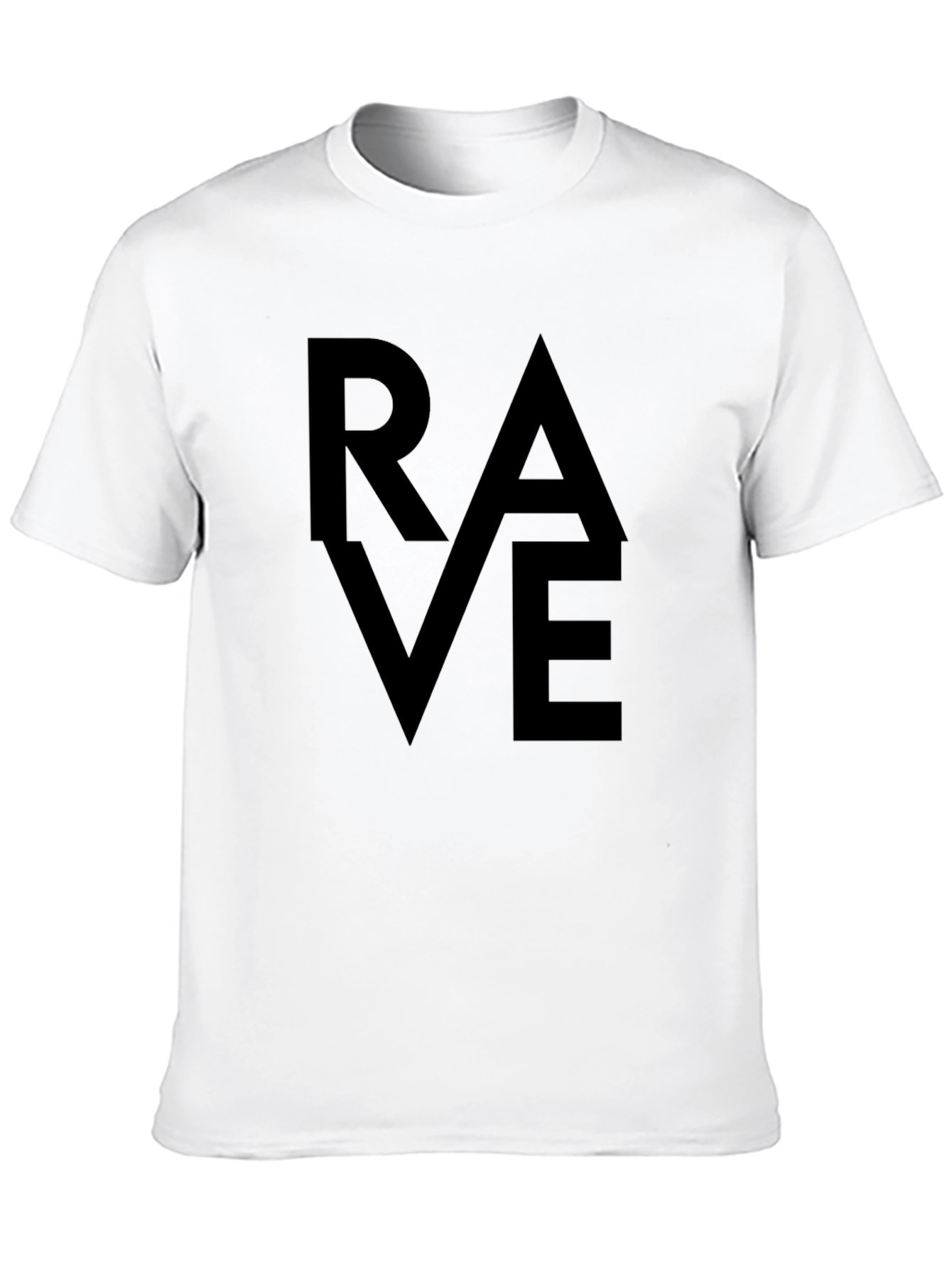 RAVE Graphic Tee - Bold Statement Black T-Shirt
