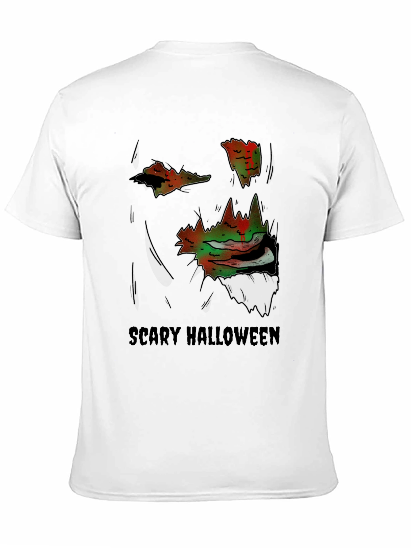 Scary Halloween Graphic Tee - Spooky Season Apparel