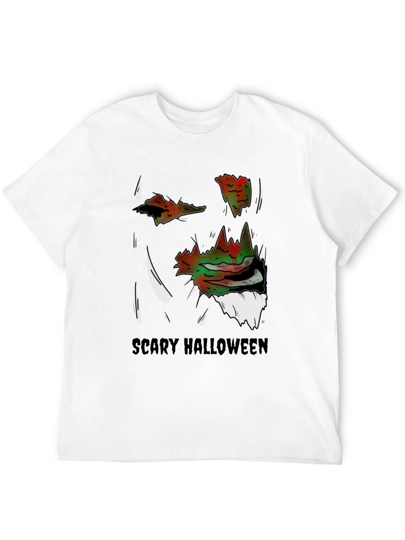 Scary Halloween Graphic Tee - Spooky Season Apparel