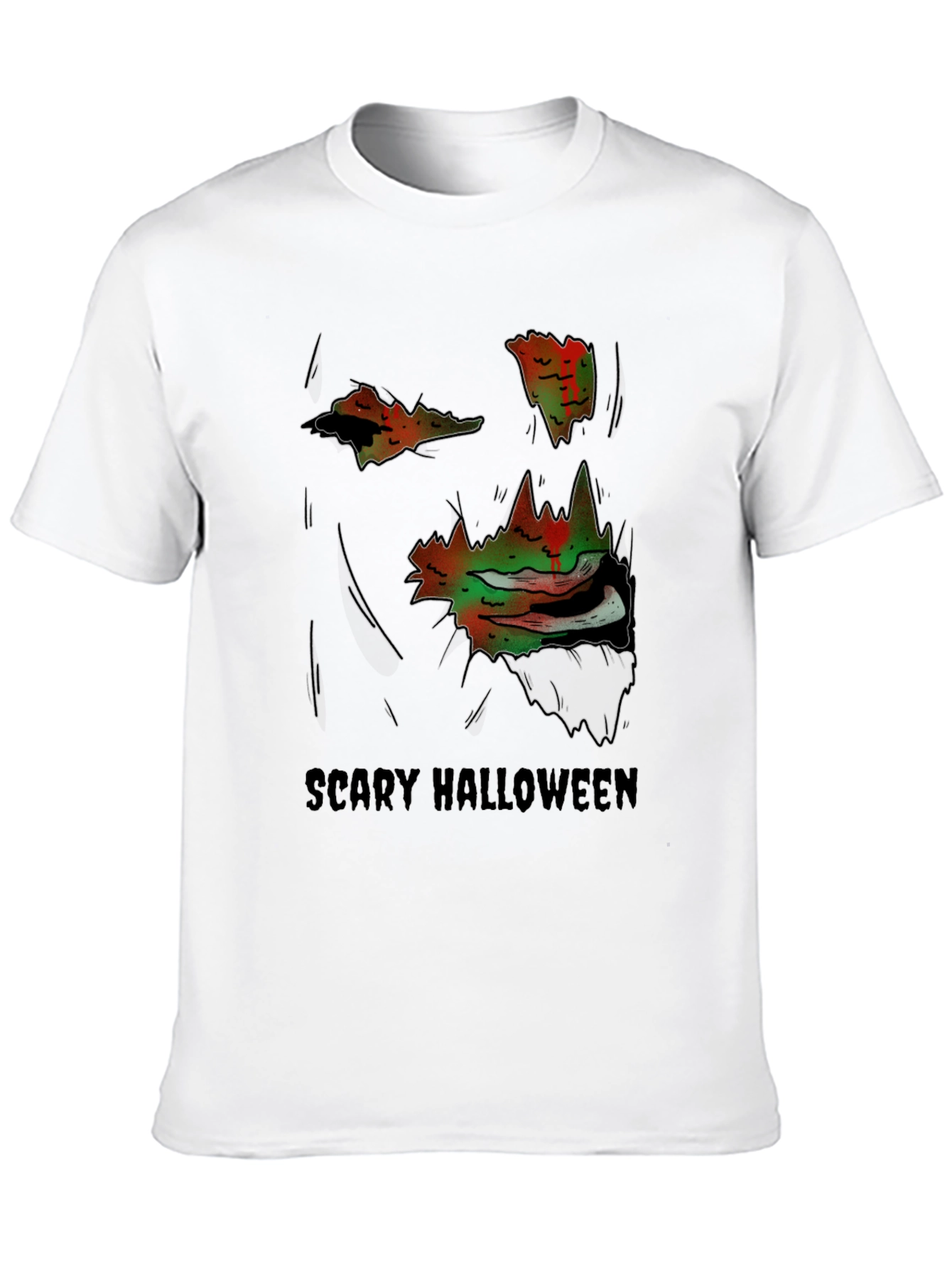 Scary Halloween Graphic Tee - Spooky Season Apparel