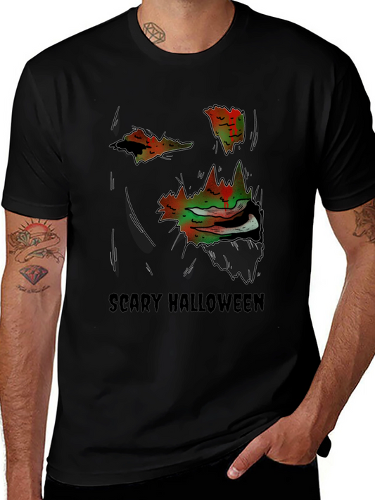 Scary Halloween Graphic Tee - Spooky Season Apparel