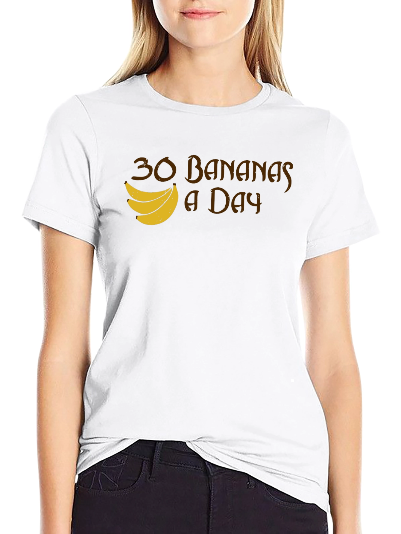 30 Bananas a Day T-Shirt - Funny Fruit Tee