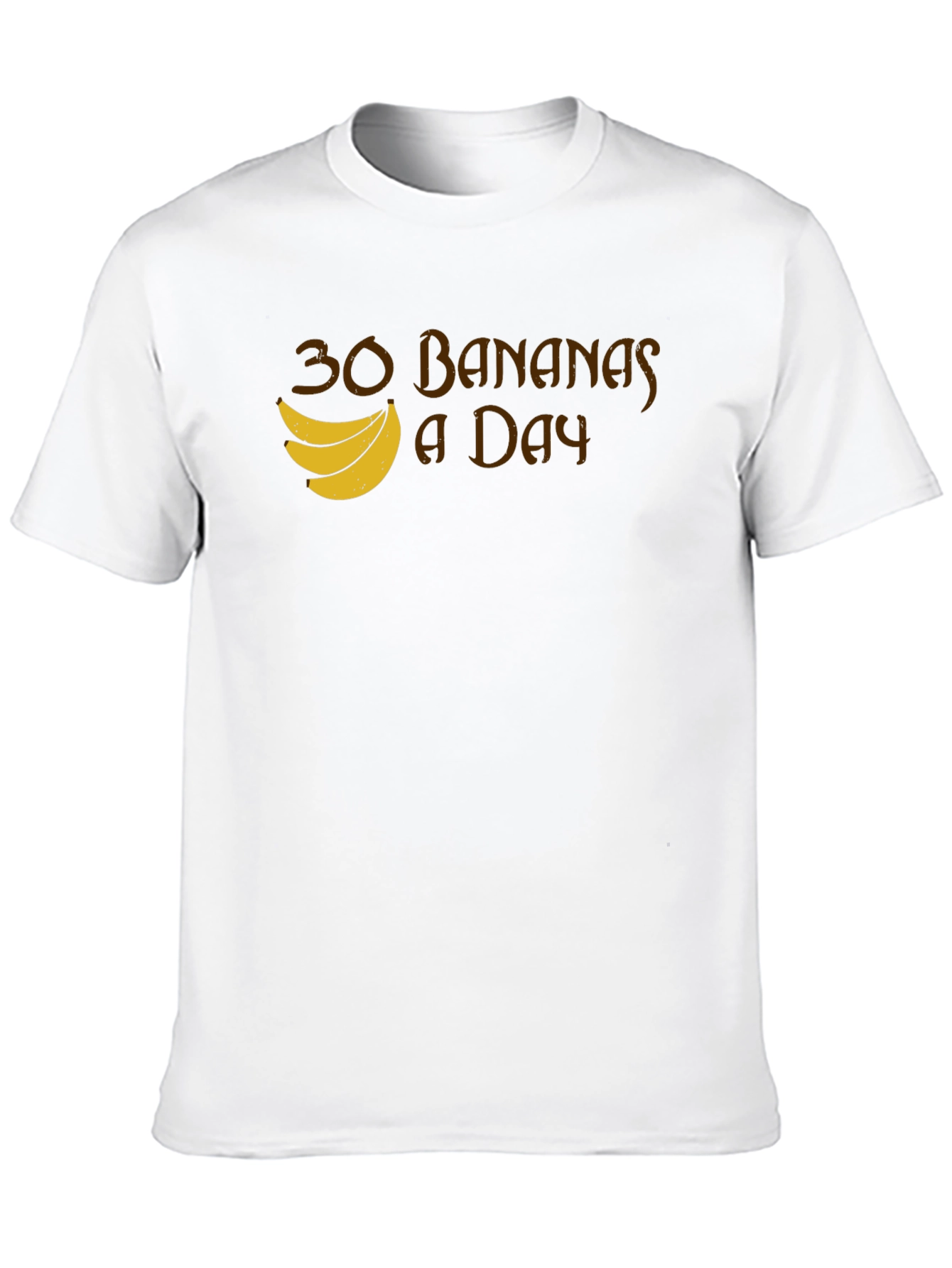 30 Bananas a Day T-Shirt - Funny Fruit Tee