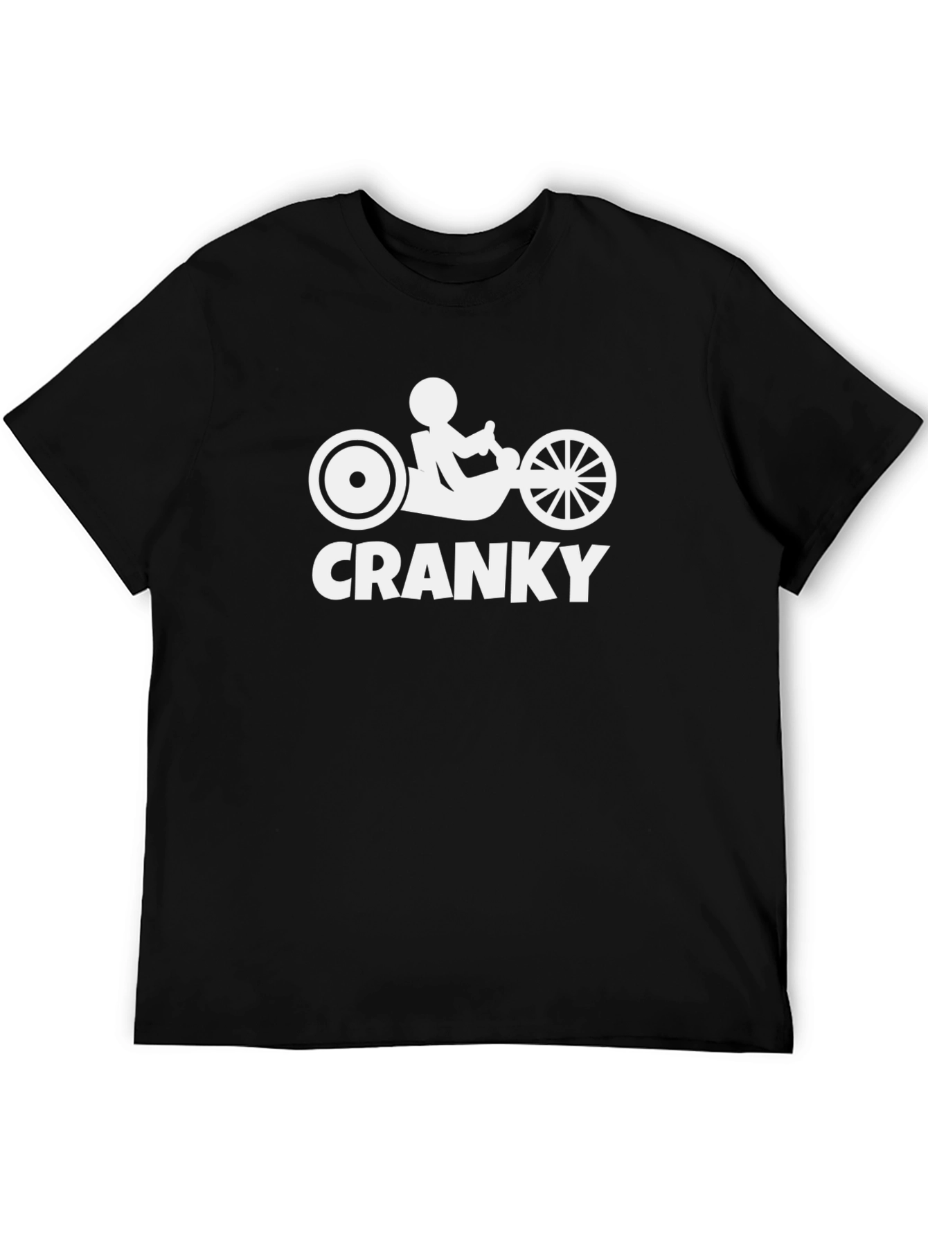 Cranky Big Wheel T-Shirt - Black Cotton Tee