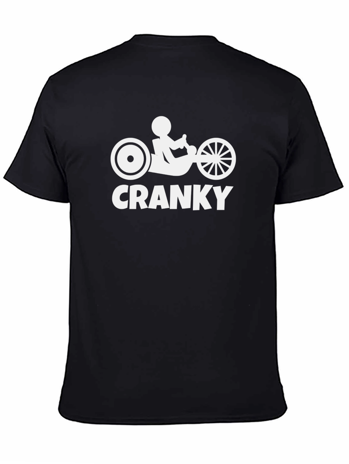 Cranky Big Wheel T-Shirt - Black Cotton Tee