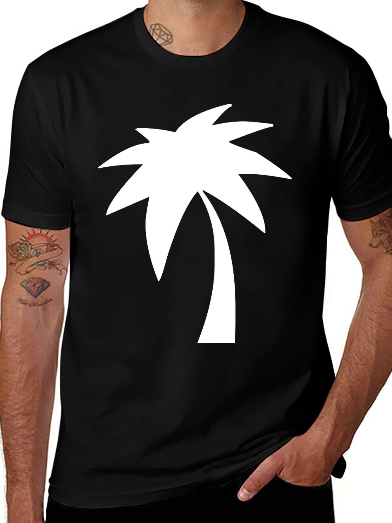 Palm Tree Graphic Tee - Tropical Vibes T-Shirt