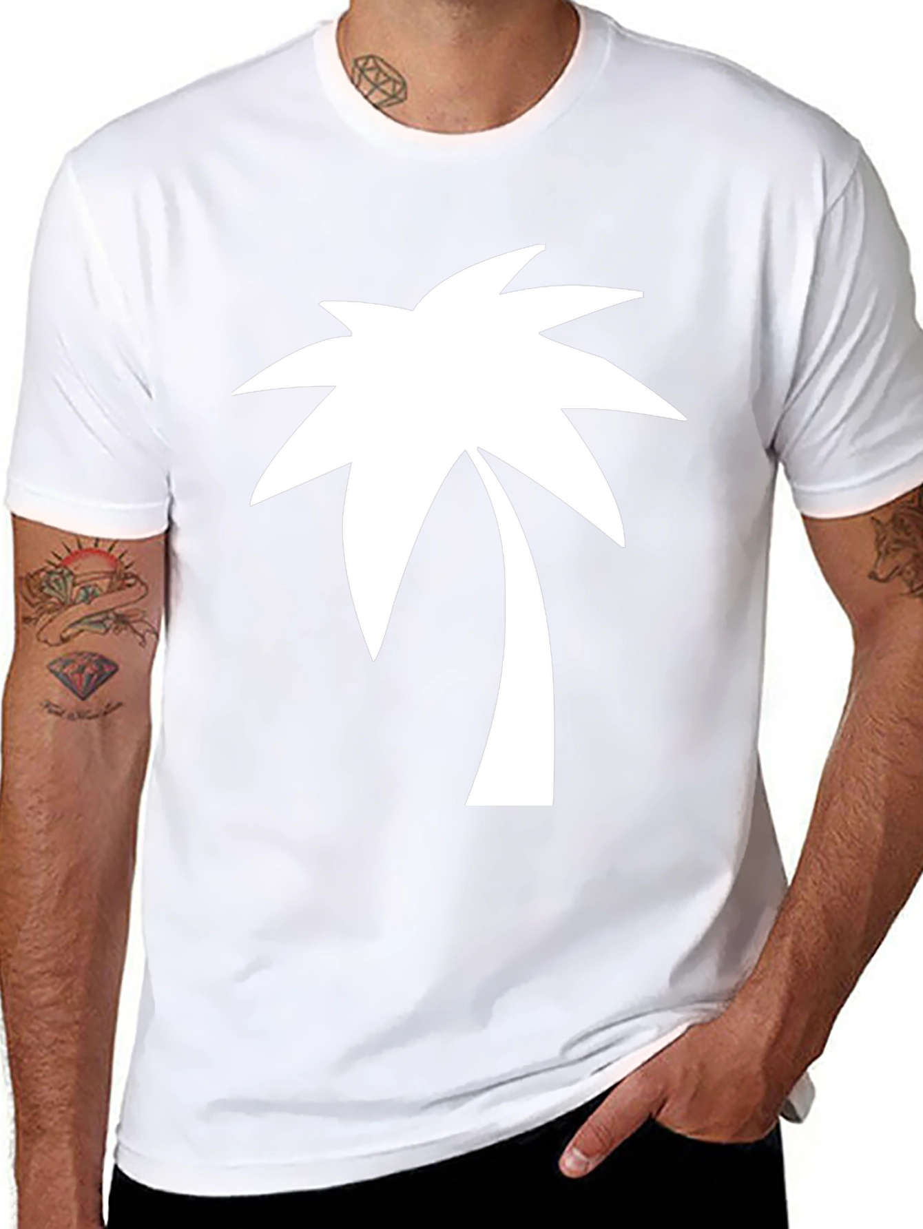 Palm Tree Graphic Tee - Tropical Vibes T-Shirt