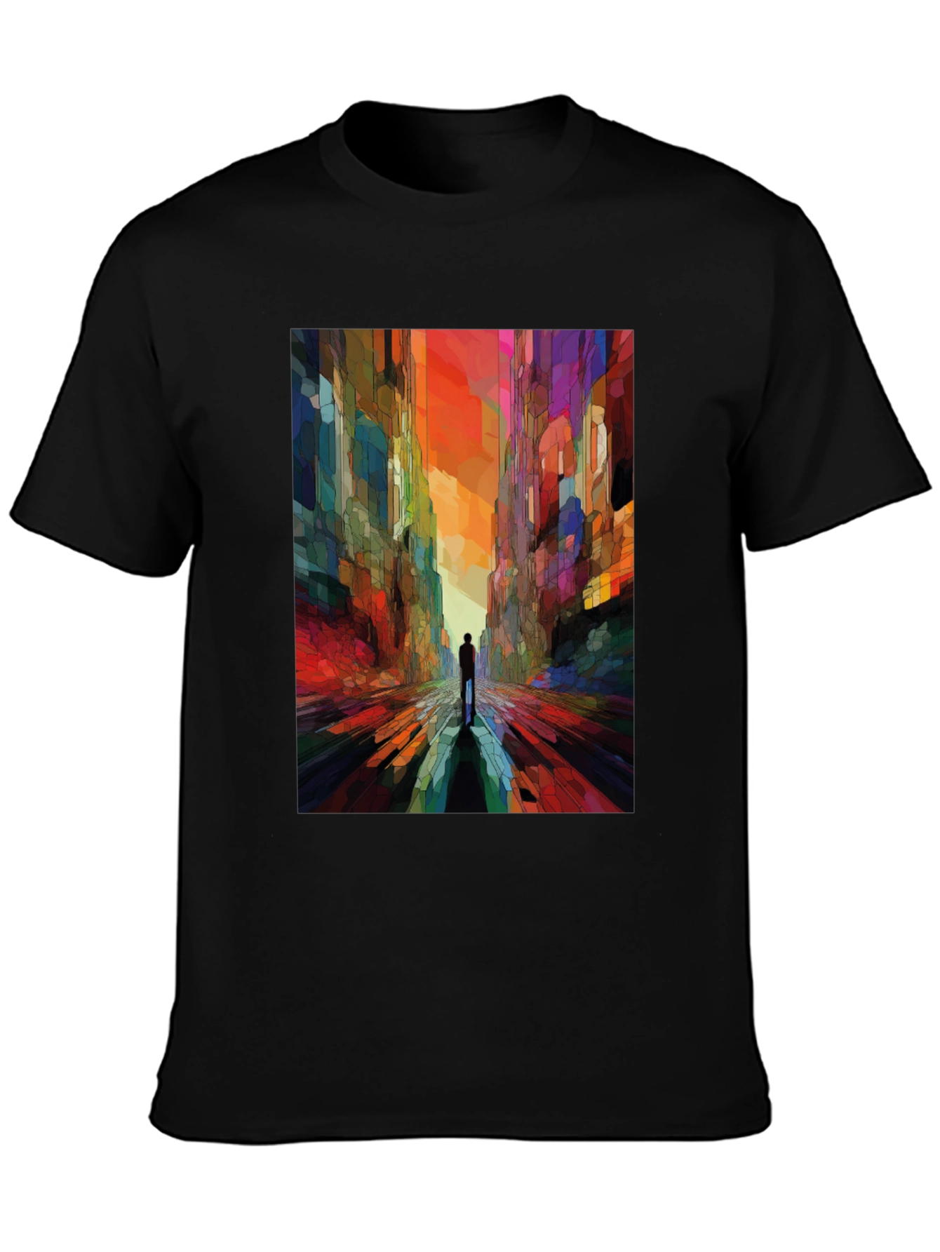 Abstract Cityscape Graphic Tee