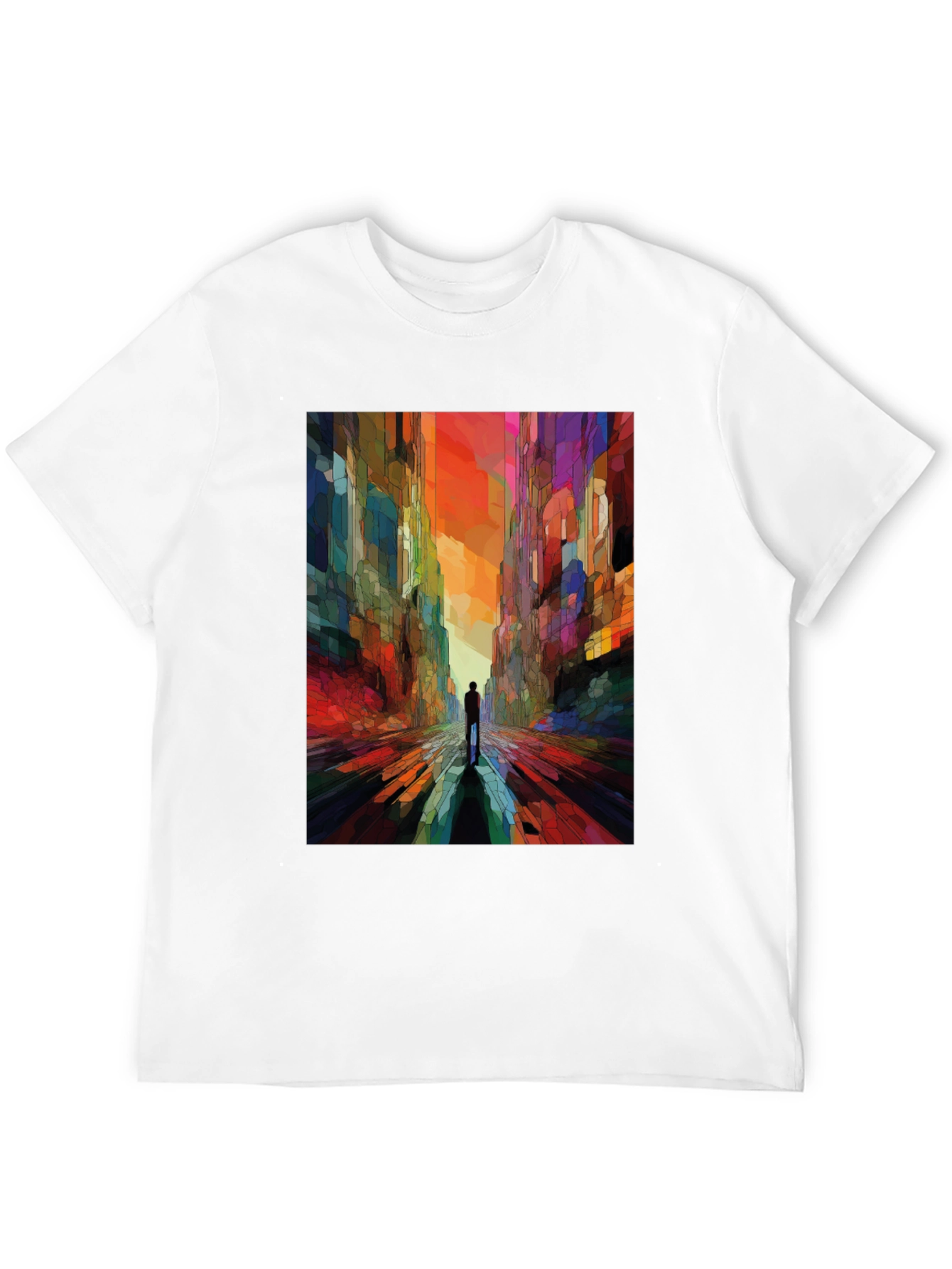 Abstract Cityscape Graphic Tee