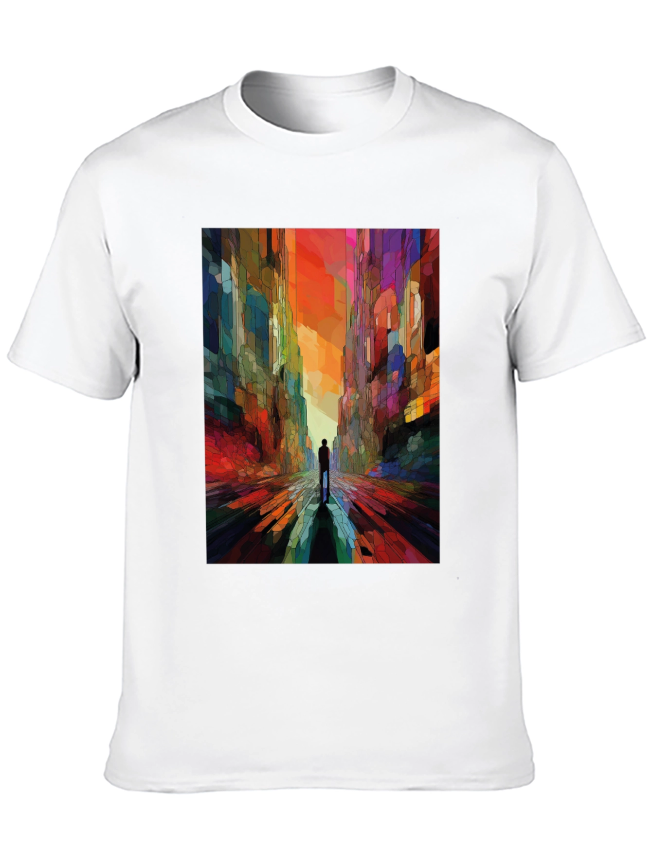 Abstract Cityscape Graphic Tee