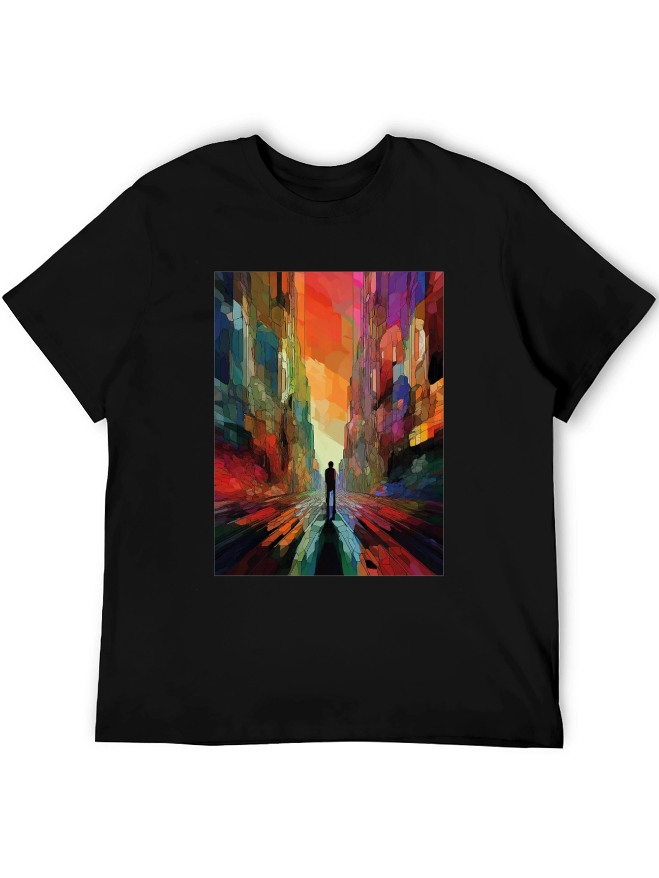 Abstract Cityscape Graphic Tee