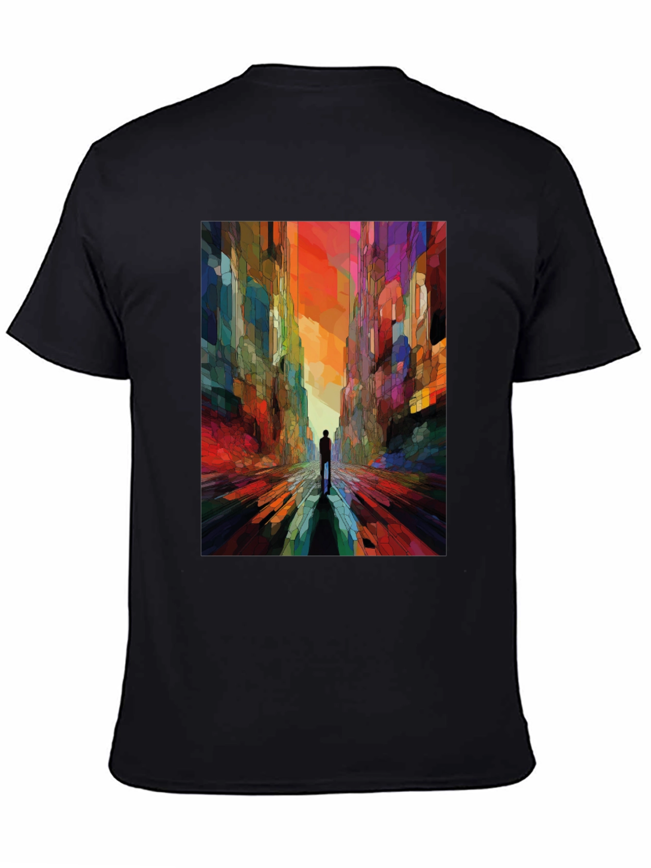 Abstract Cityscape Graphic Tee