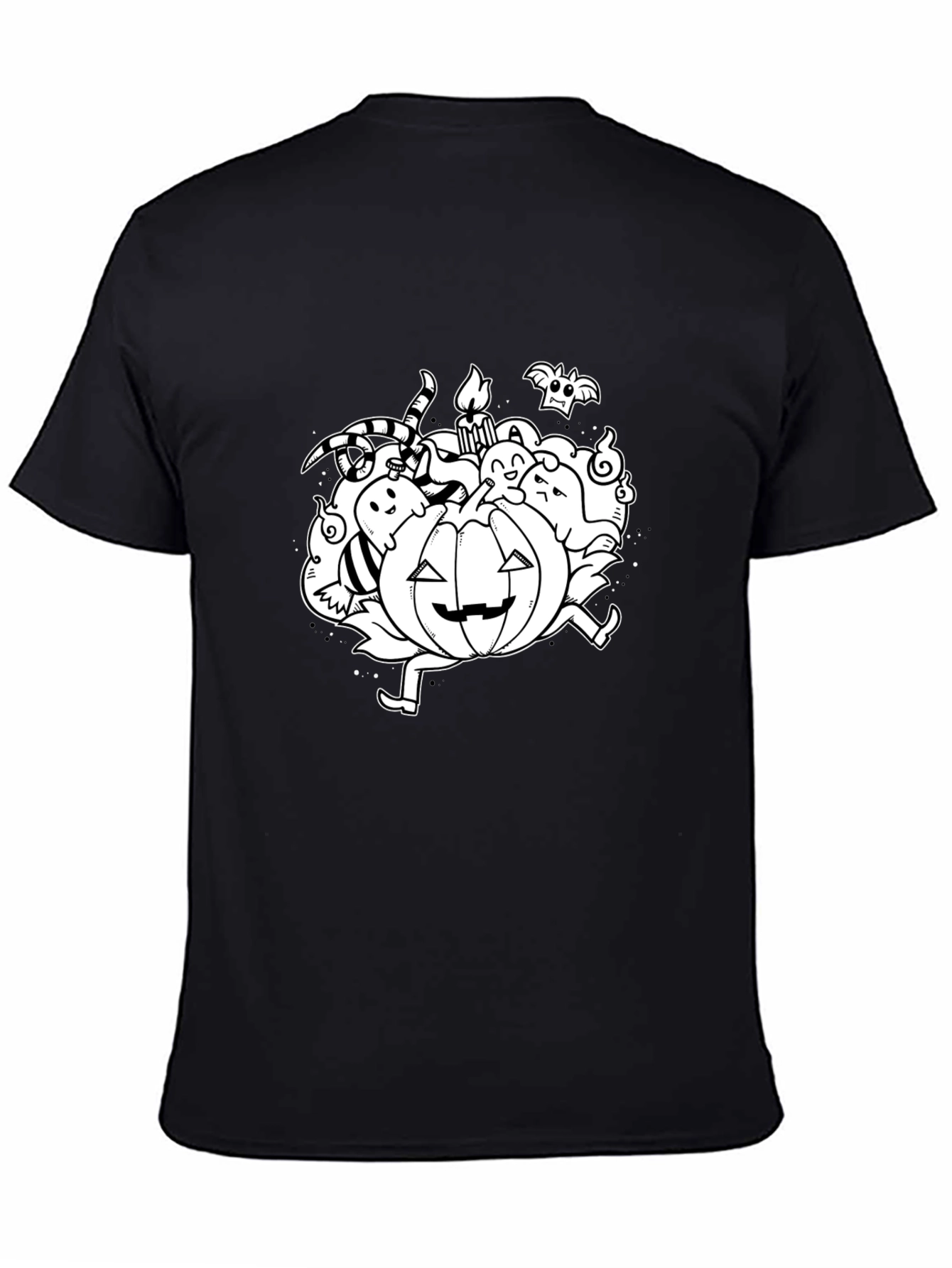 Halloween Pumpkin Doodle Graphic T-Shirt