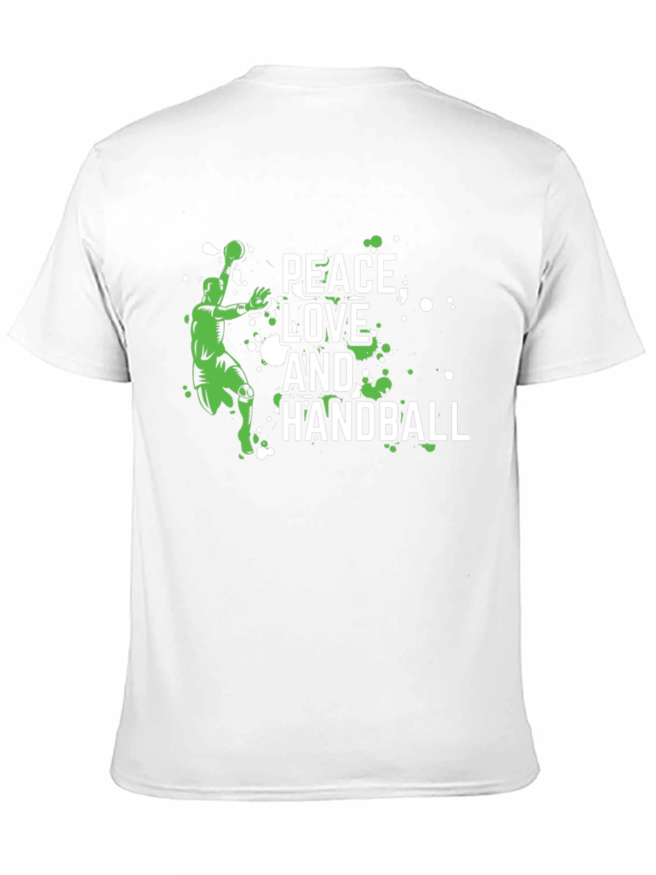 Peace Love and Handball Graphic T-Shirt