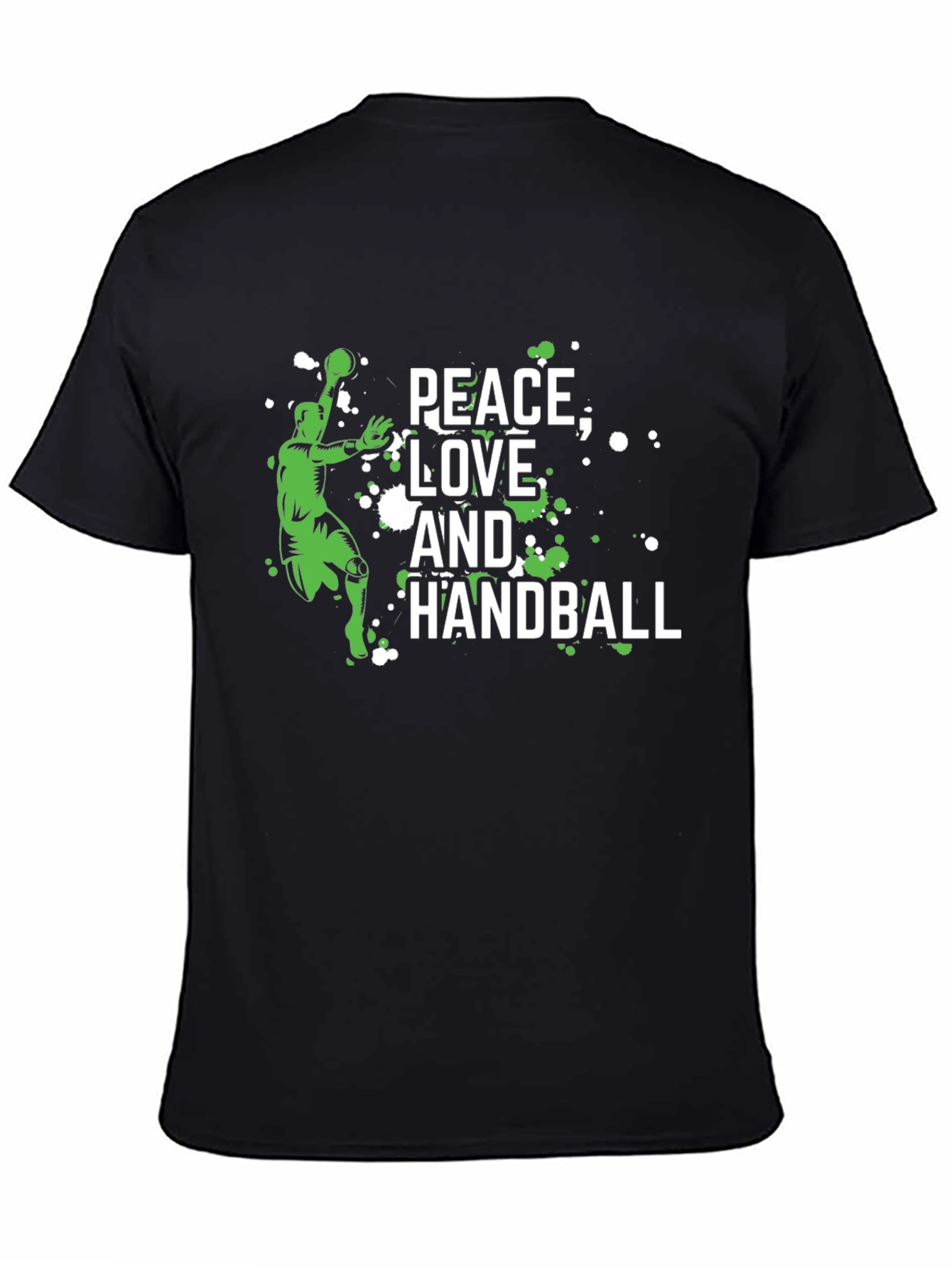 Peace Love and Handball Graphic T-Shirt