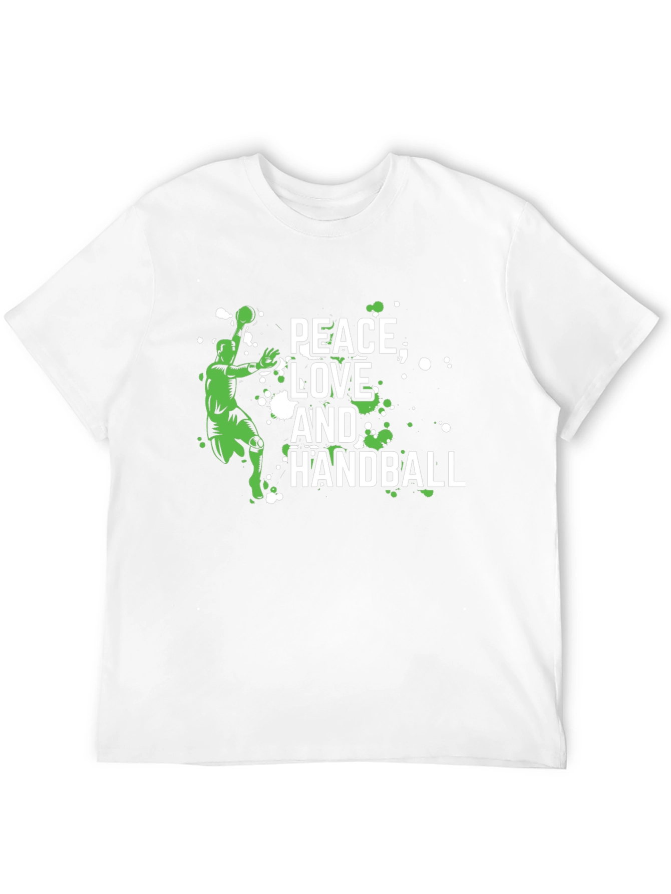 Peace Love and Handball Graphic T-Shirt