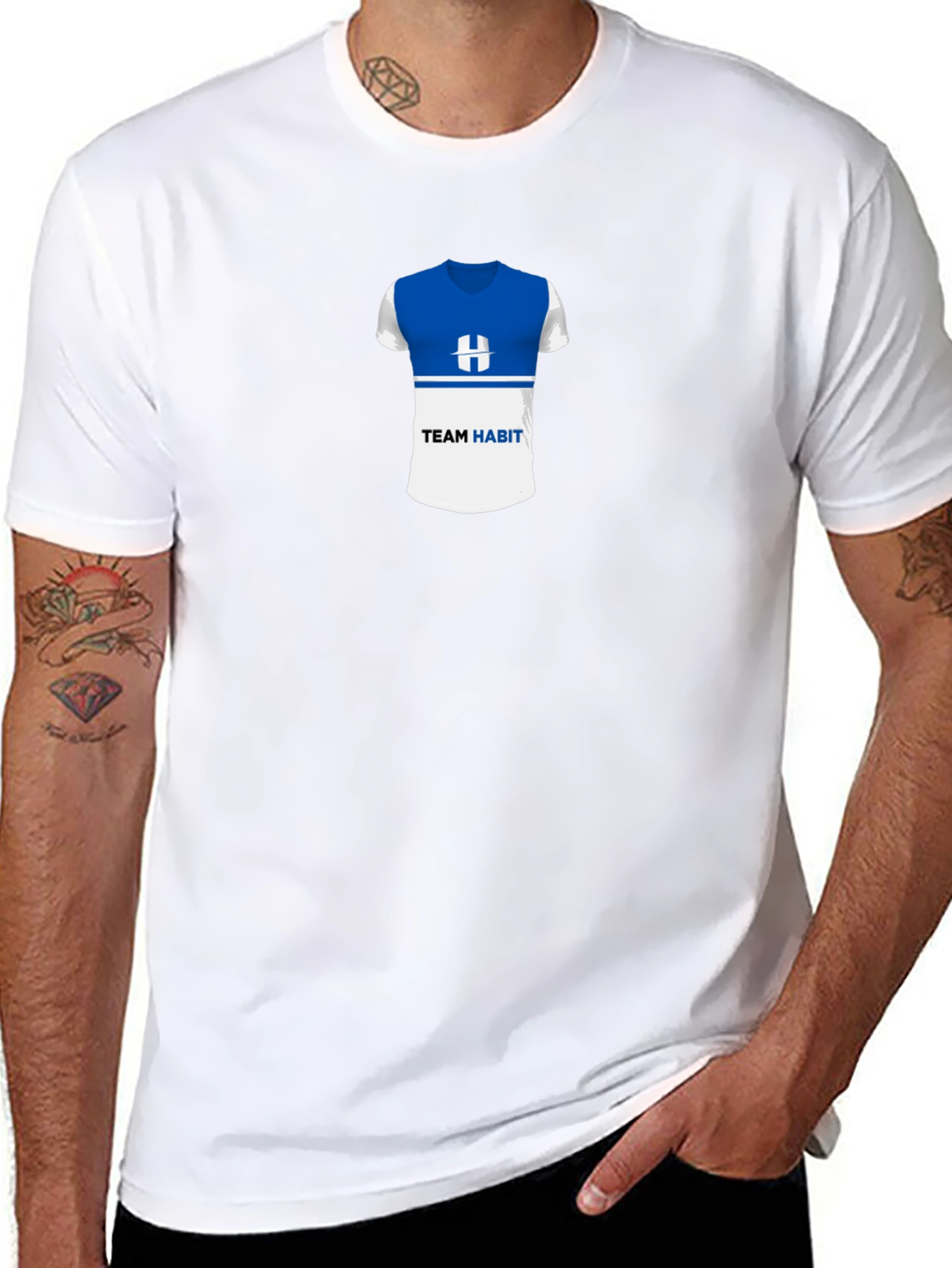 Team Habit Black T-Shirt - Stylish & Comfortable