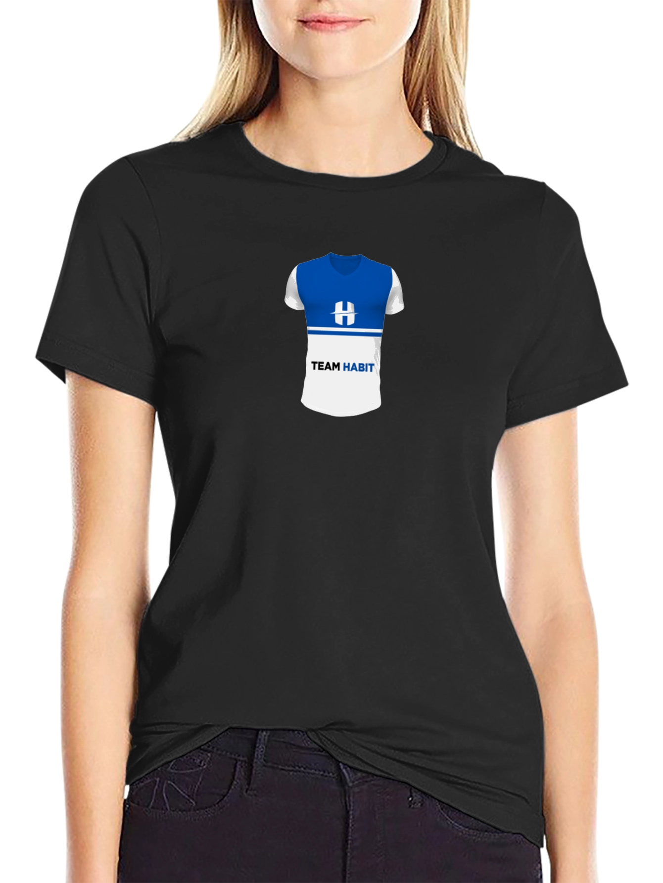 Team Habit Black T-Shirt - Stylish & Comfortable