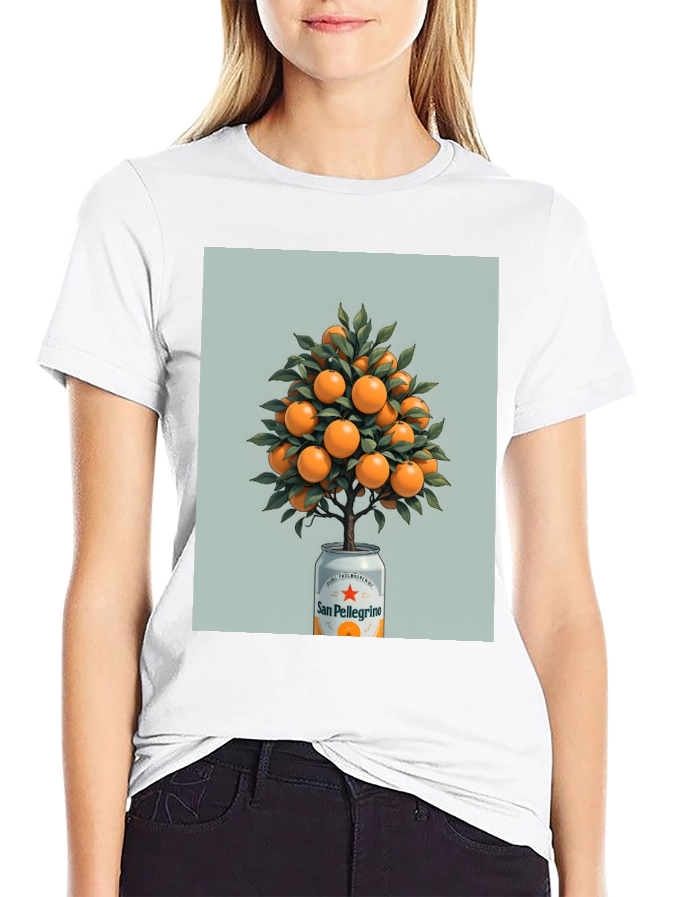 San Pellegrino Orange Tree Graphic Tee