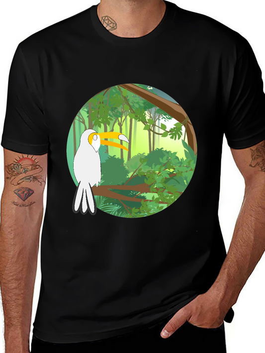 Jungle Toucan T-Shirt - Nature Inspired Tee