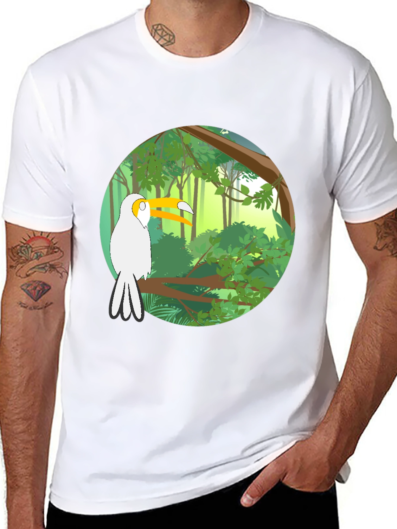Jungle Toucan T-Shirt - Nature Inspired Tee