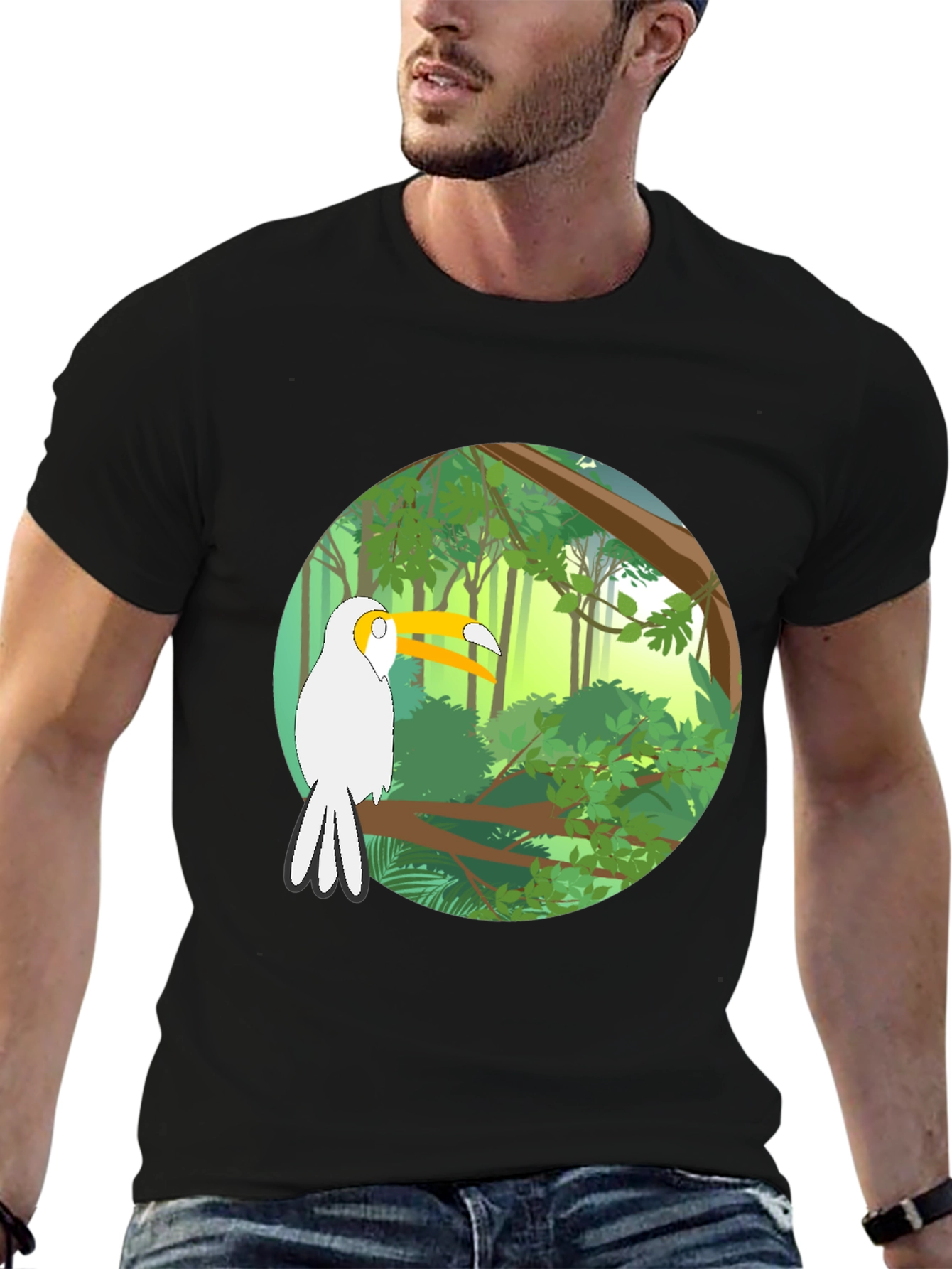 Jungle Toucan T-Shirt - Nature Inspired Tee
