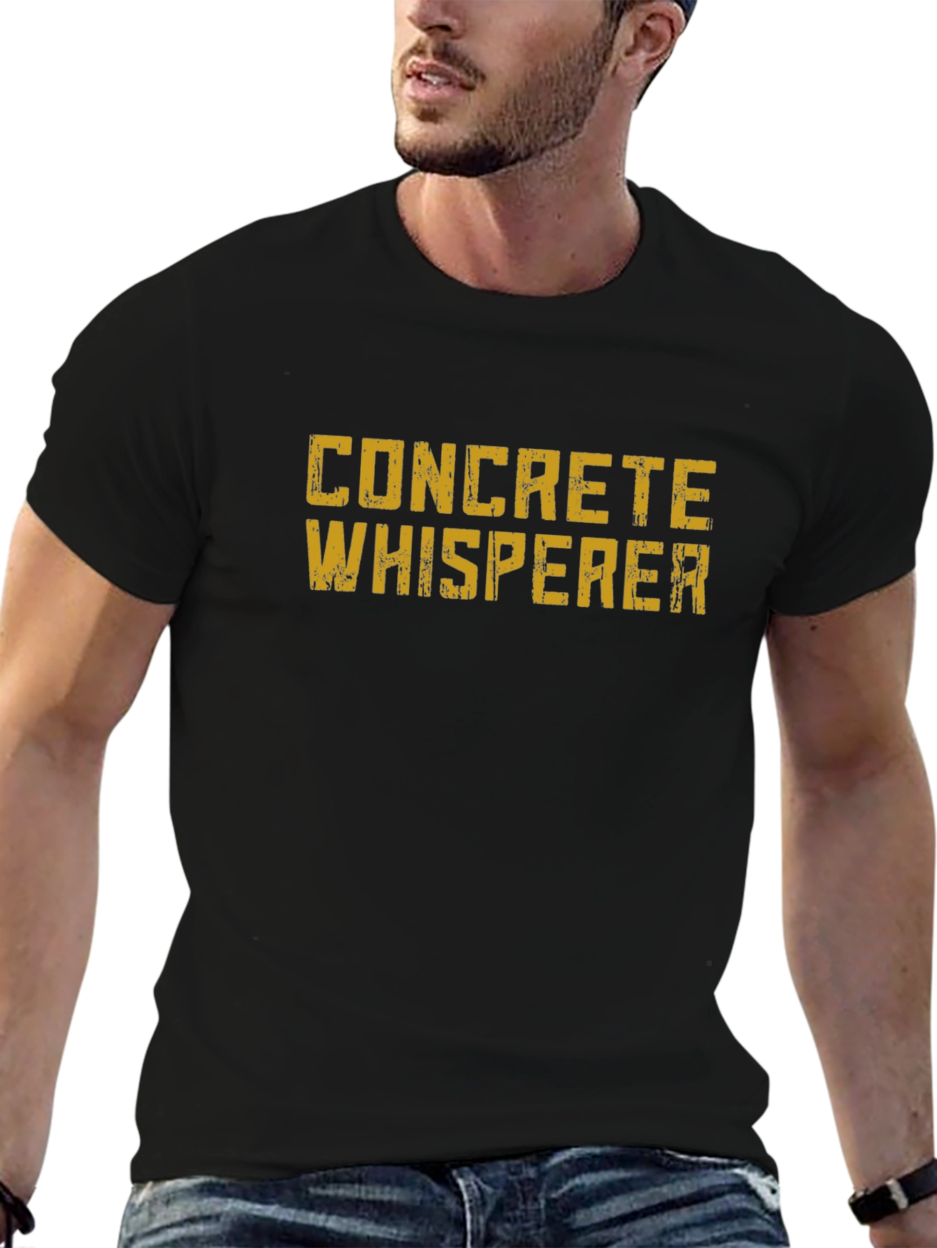 Concrete Whisperer Mens Black T-Shirt