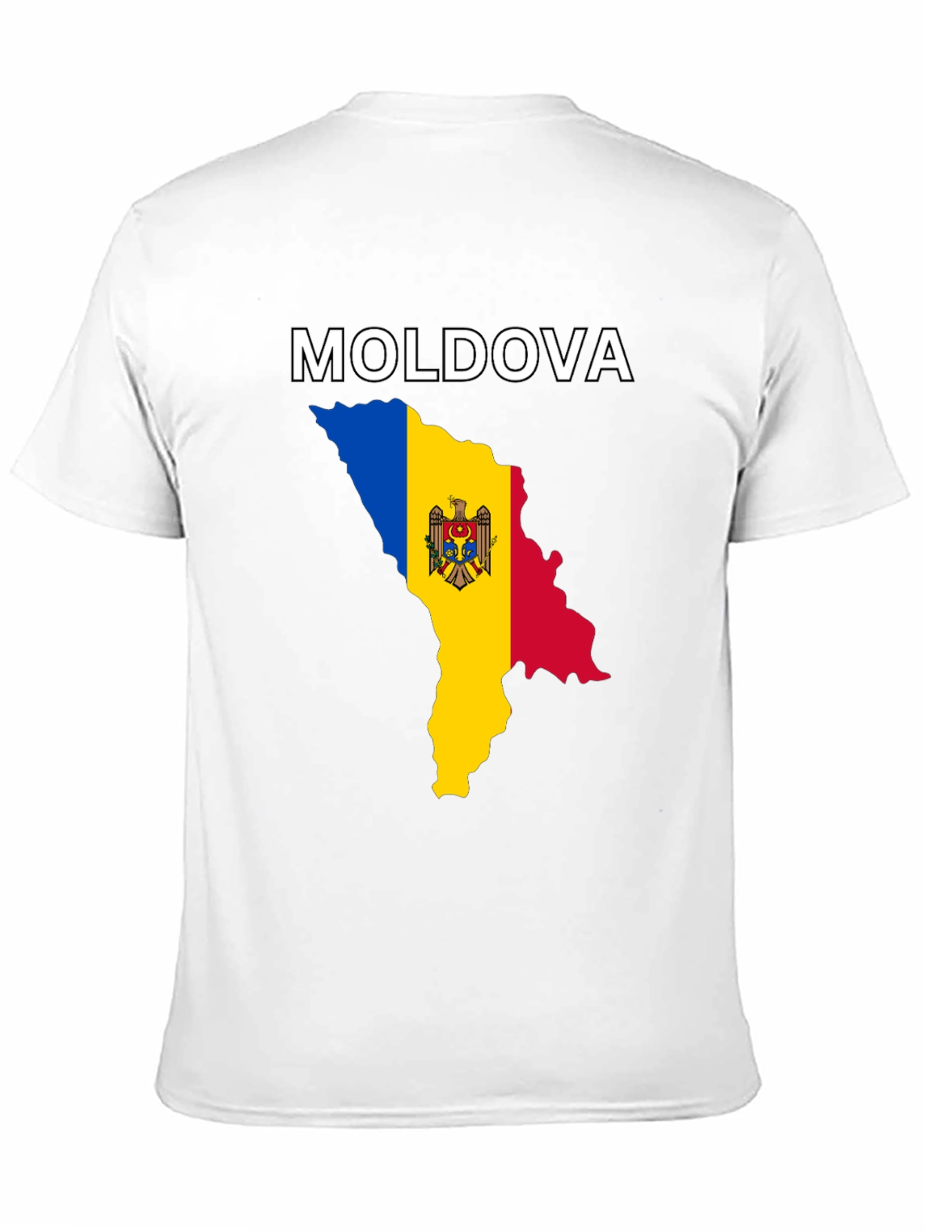Moldova Flag Map T-Shirt - Show Your Pride!