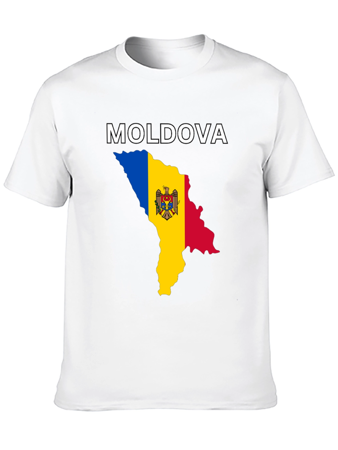 Moldova Flag Map T-Shirt - Show Your Pride!