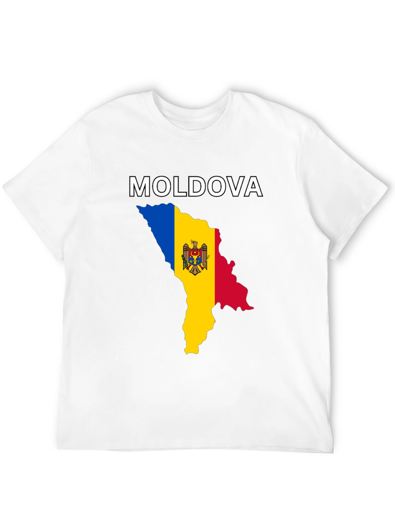 Moldova Flag Map T-Shirt - Show Your Pride!