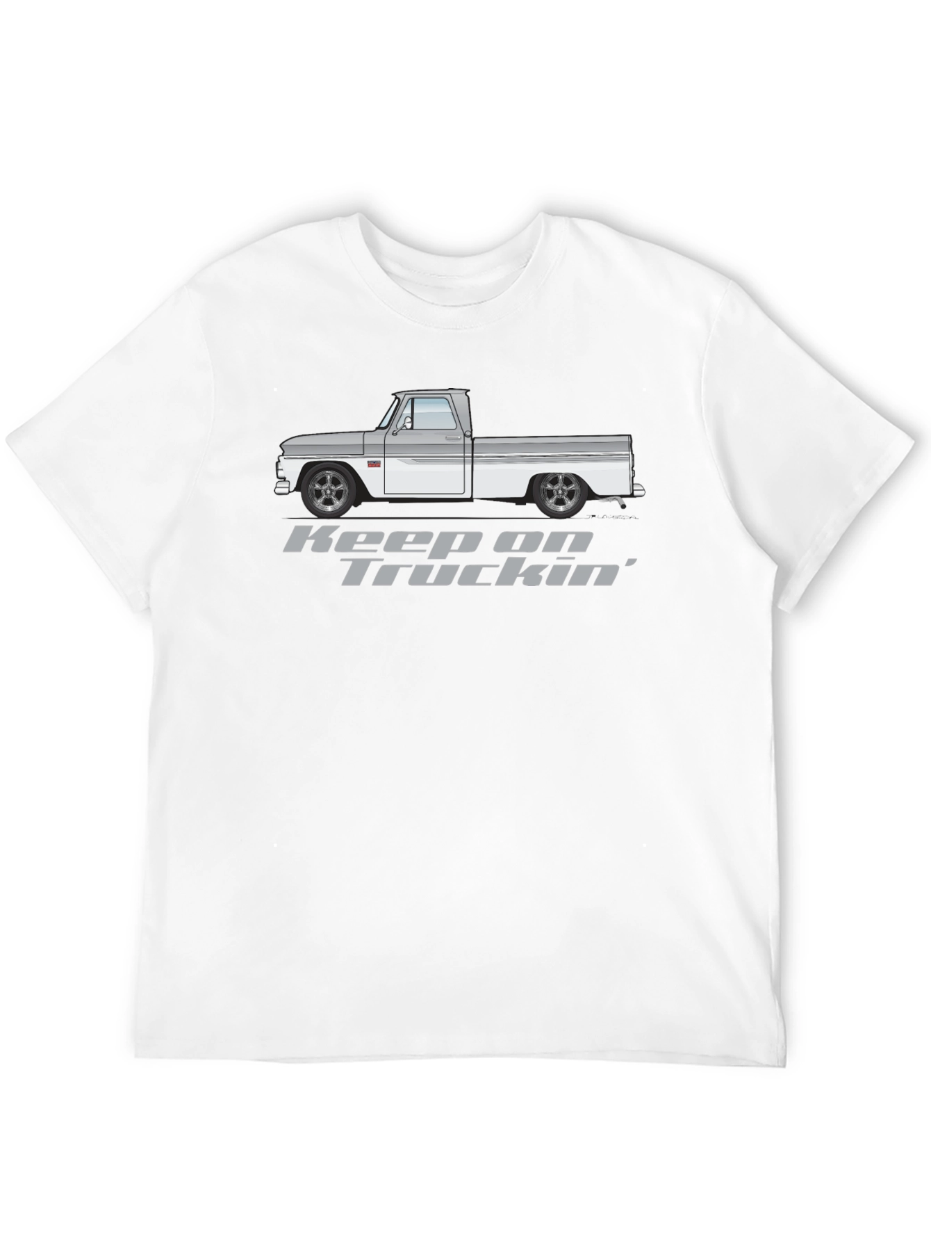 Keep On Truckin Black Graphic Tee
