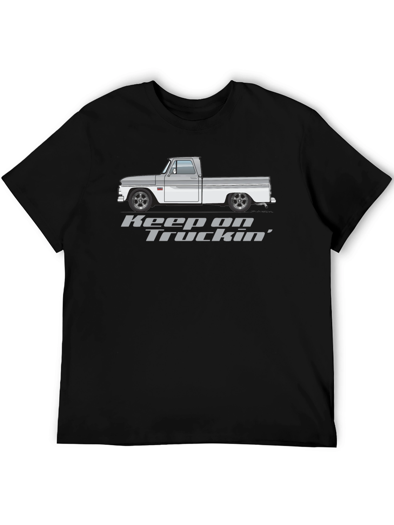 Keep On Truckin Black Graphic Tee