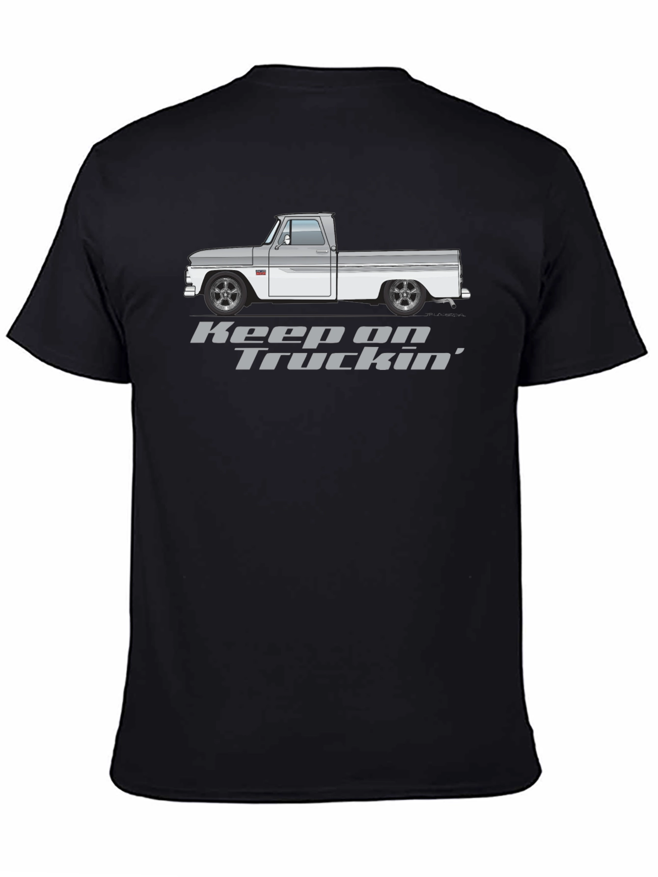 Keep On Truckin Black Graphic Tee