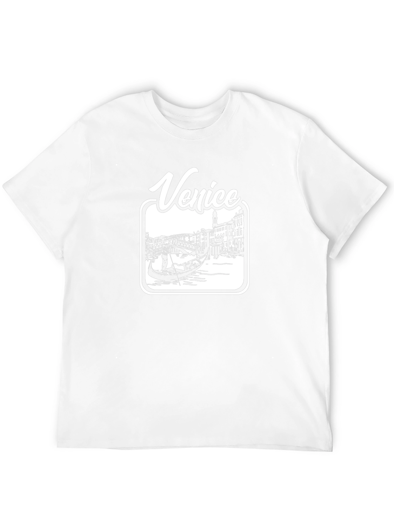 Venice Gondola Black T-Shirt