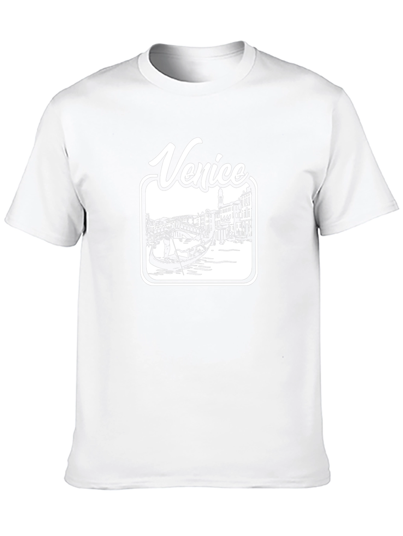 Venice Gondola Black T-Shirt