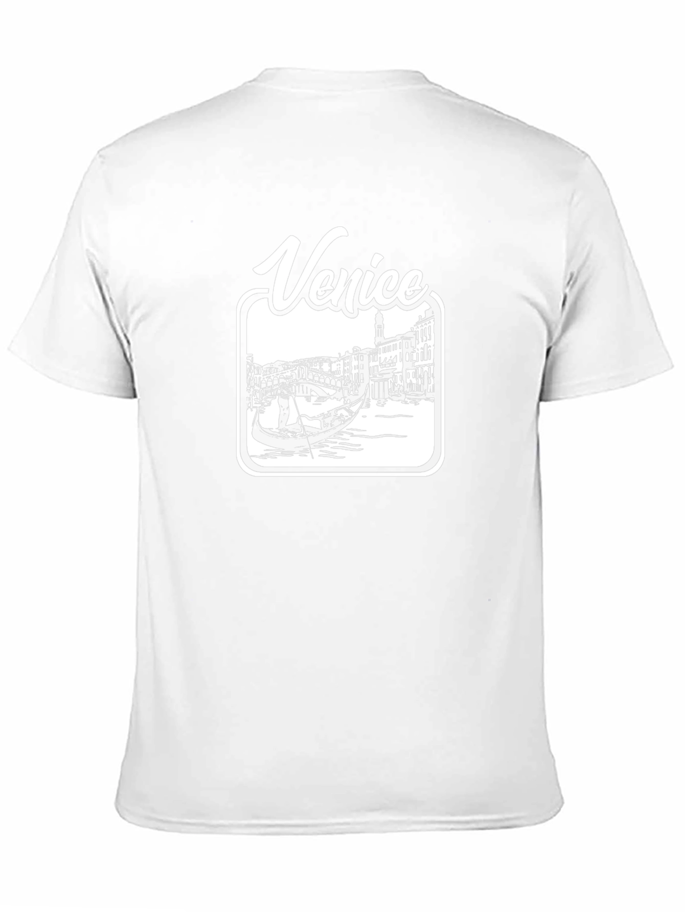 Venice Gondola Black T-Shirt